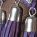 Chevy Tassels Earrings-Purple
