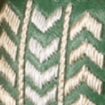Chevy Stripe Earrings-Green